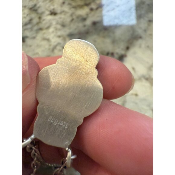 Artisan Sterling Silver Cluster Purple Mojave Turquoise Coper Chunky Necklace - Picture 7 of 13